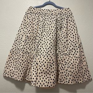 Kate Spade Leopard Dot Poplin Skirt